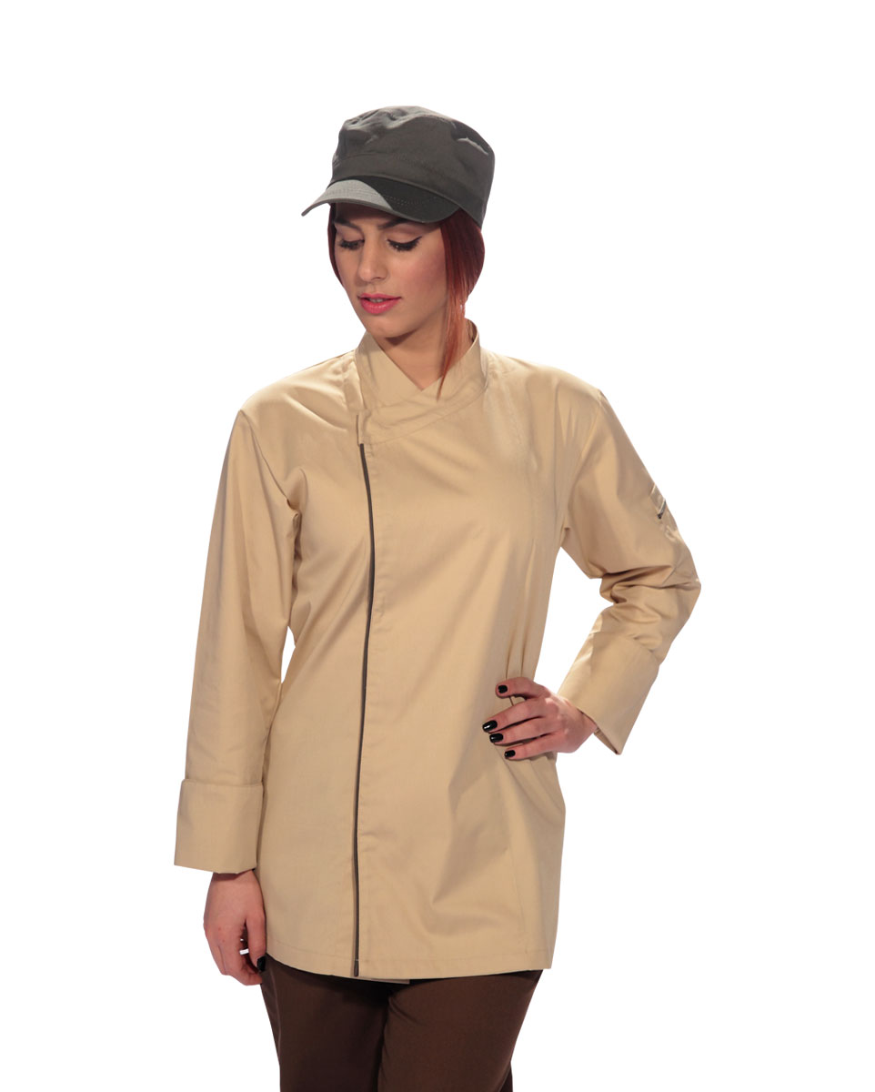 1113-Mpez-1 unisex σακάκι σεφ Dreamer2 της Uniform μπεζ