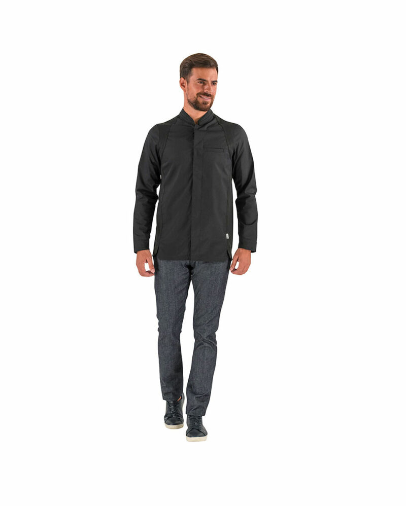 Unisex μακρυμάνικο σακάκι σεφ Basil της Lafont, μαύρο