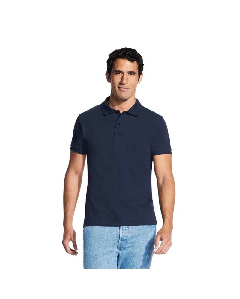 Ανδρική μπλούζα polo Perfect από τη Sol's μαύρη