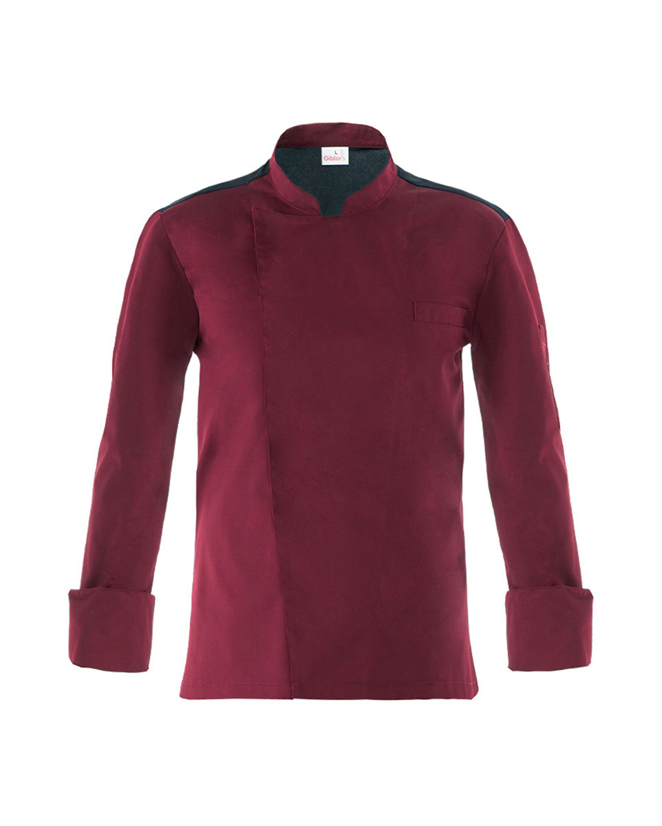 Raul-4 σακάκι σεφ Raul της Giblor's μπορντώ