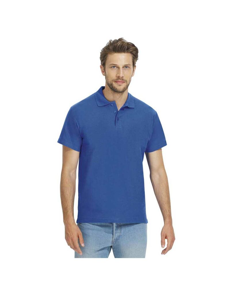 Ανδρική μπλούζα polo Spring II της Sol’s μπλέ