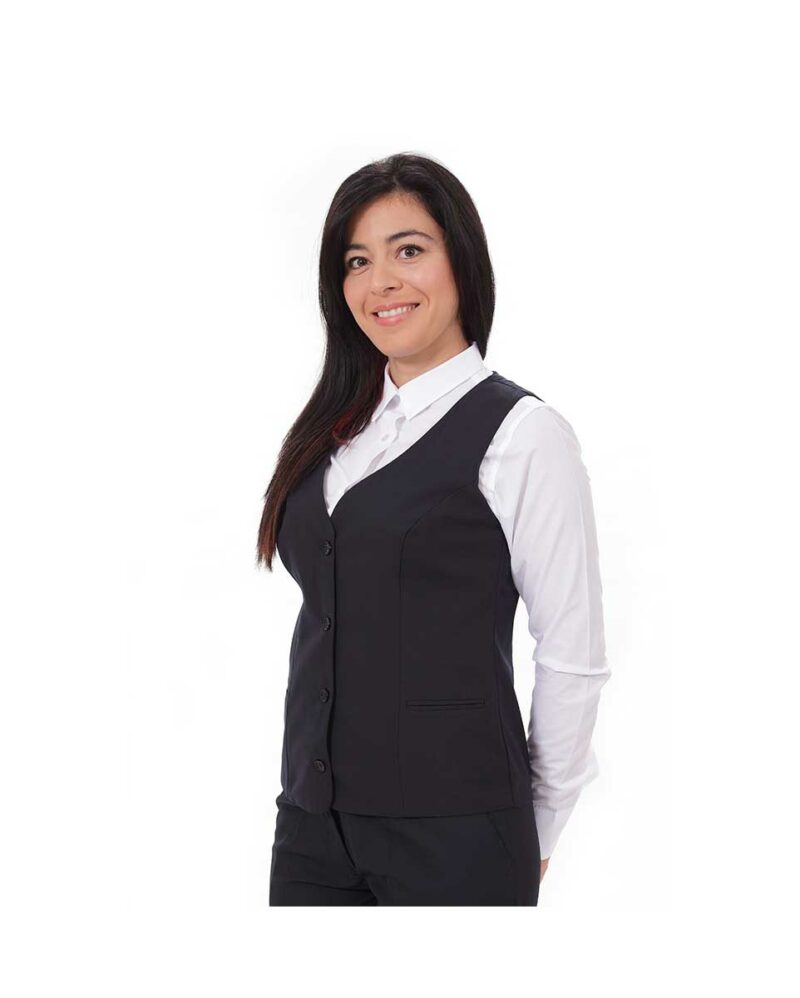 κομψό γυναικείο γιλέκο Emma της Uniform μαύρο