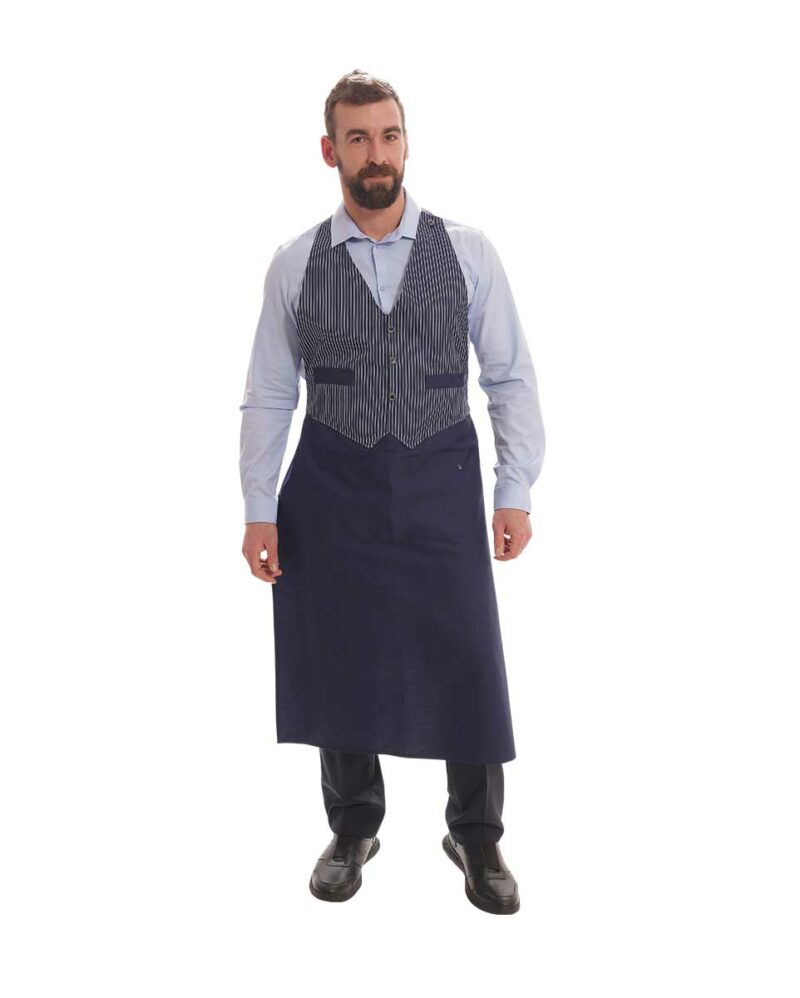 Γιλεκοποδιά με τσέπη της Uniform με ρίγα