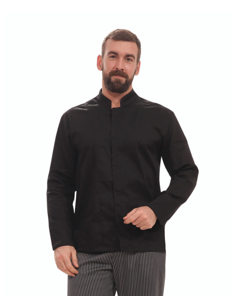 Σακάκι σεφ Pastor της Uniform με κομψό σχεδιασμό μαύρο
