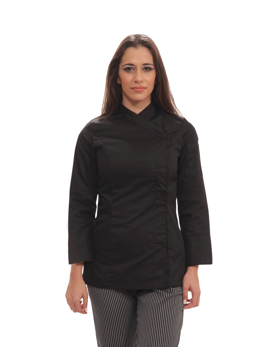 S-Chef-Women-Thai-Mayro-1 Γυναικείο σακάκι σεφ Thai της Uniform μαύρο