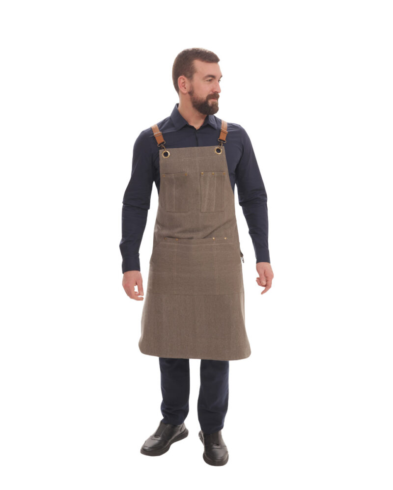 Ποδιά λαιμού Moca της Uniform καφέ